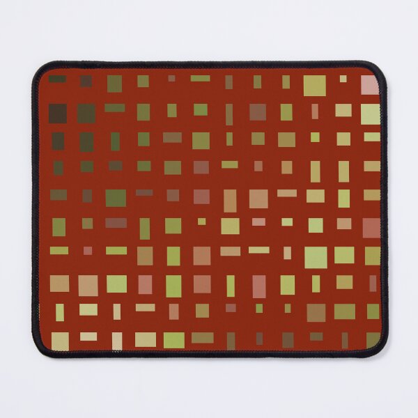 Item preview, Gold Tone Shimmer Look Rectangle Grid Red designed and sold by Alchemy-A-La-G.