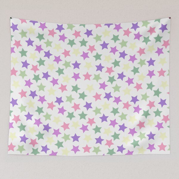 Item preview, Genderfae Pride Flag Stars Pastel Pink Purple Green designed and sold by JoyfulJen.