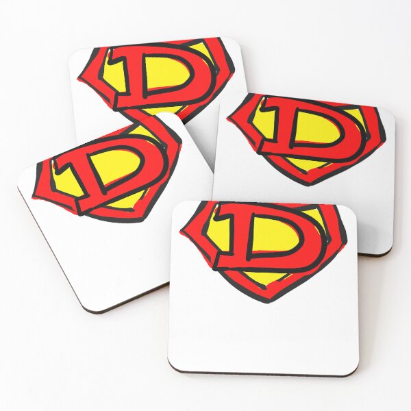 Item preview, Superhero Letter on Chest D cute cartoon version designed and sold by debelder.