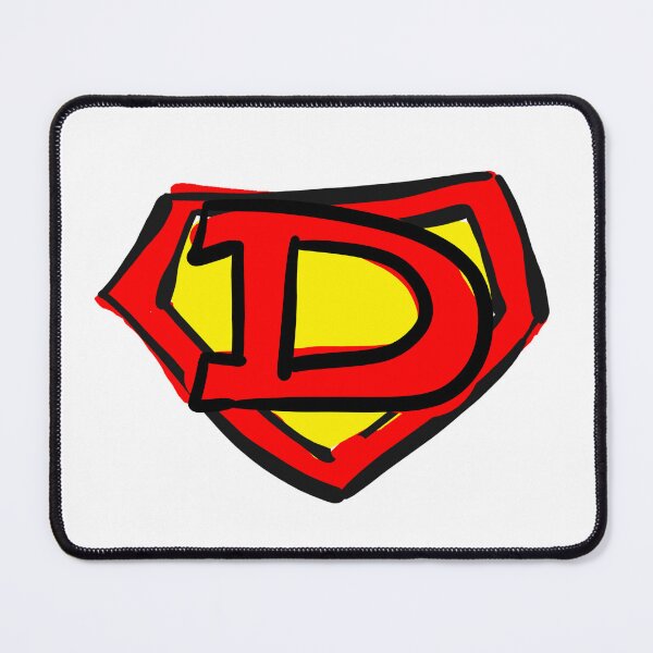 Item preview, Superhero Letter on Chest D cute cartoon version designed and sold by debelder.