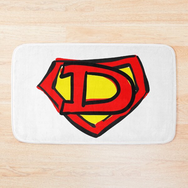 Item preview, Superhero Letter on Chest D cute cartoon version designed and sold by debelder.