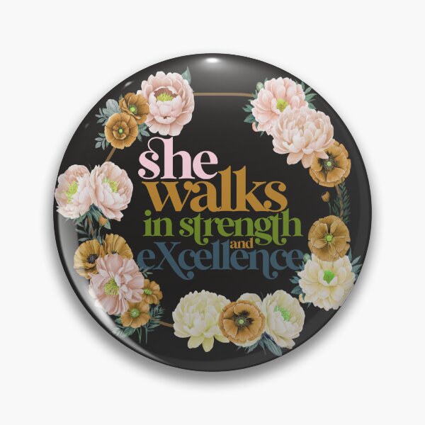 Item preview, STRENGTH AND EXCELLENCE designed and sold by alegnacreates.