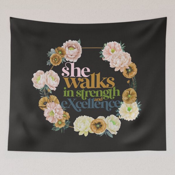 Item preview, STRENGTH AND EXCELLENCE designed and sold by alegnacreates.