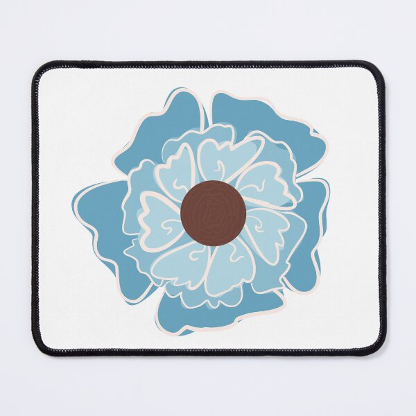 Item preview, Azure Blue Wildflower Doodle designed and sold by Olitvia.
