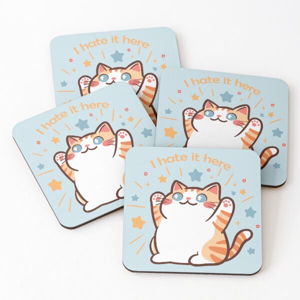 Item preview, I Hate It Here Kitty designed and sold by KilkennyCat Art.