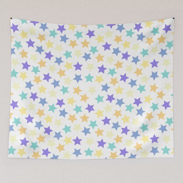 Item preview, Genderfaun Pride Flag Stars Pastel Blue designed and sold by JoyfulJen.