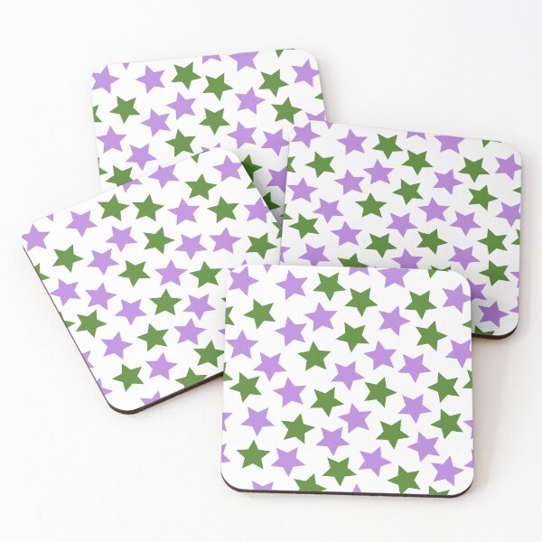 Item preview, Genderqueer Pride Flag Stars Green Purple designed and sold by JoyfulJen.