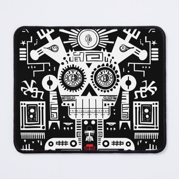 Item preview, Ancient alien hieroglyph art space invader communication designed and sold by scooterbaby.