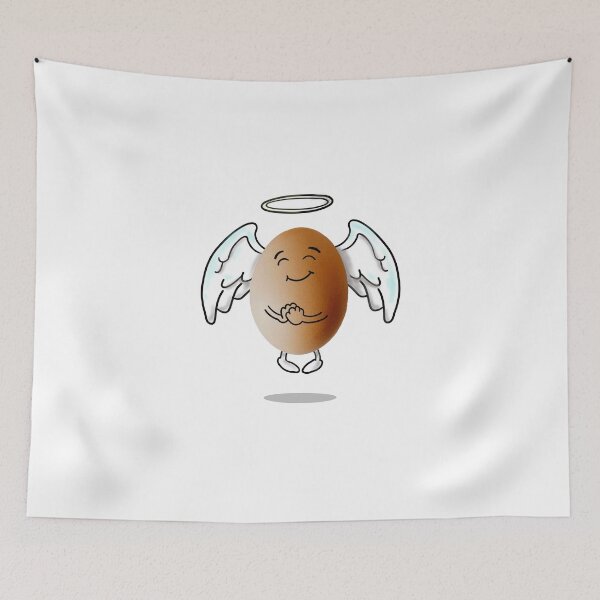 Item preview, A good egg - heavenly white designed and sold by wobblyfrogs.
