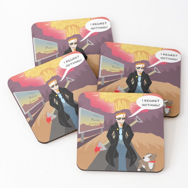 Item preview, Leave Paradise in Style (Postal 2 art) designed and sold by RyKavProduction.