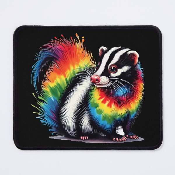 Item preview, Rainbow Tye Dye Skunk So Stinking Cool designed and sold by GroovyColors.