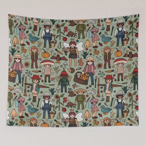 Item preview, Cottage Core Harvest Moon All Over Print designed and sold by Unhinged Heather.