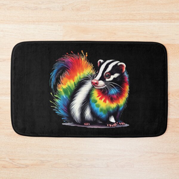 Item preview, Rainbow Tye Dye Skunk So Stinking Cool designed and sold by GroovyColors.