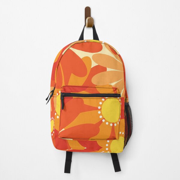 Item preview, Big n Bold That 70s Vibrant Orange Flower Power Pattern designed and sold by ClaudiaFlores.