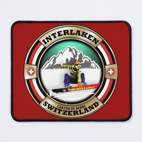 Item preview, Interlaken Switzerland snowboarding designed and sold by studioss76.