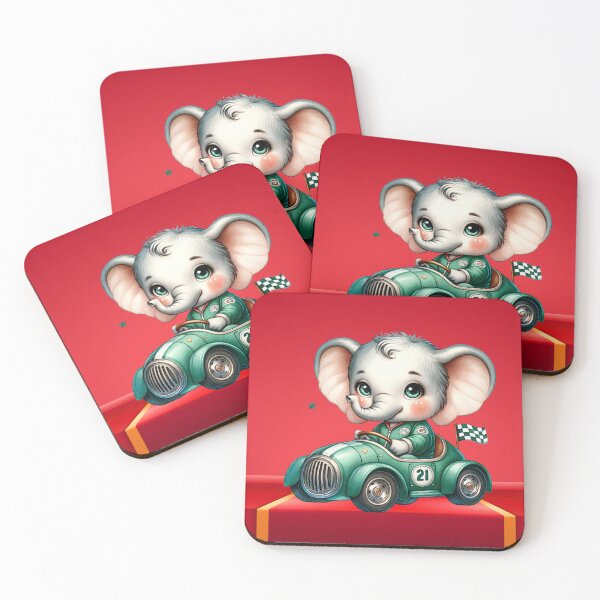 Item preview, Little Elephant Racer designed and sold by Sillytoe.