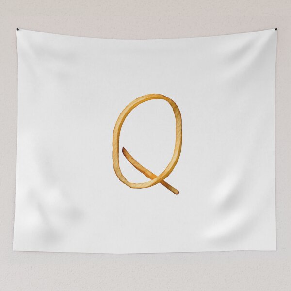 Item preview, Artistic Alphabet Fries: The Letter Q in Crispy, Golden Glory designed and sold by uncoXab.