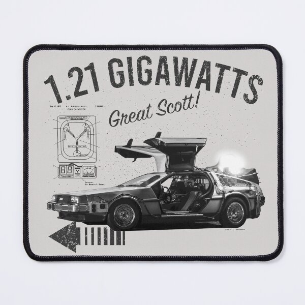Item preview, Back to the Future 1.21 Gigawatts DeLorean Car (© UCS LLC and Amblin) Lts designed and sold by Alema Art.