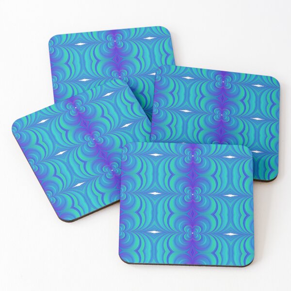 Item preview, Intricate Prism Illusion Dynamic Design Abstract Art Blue designed and sold by Alchemy-A-La-G.
