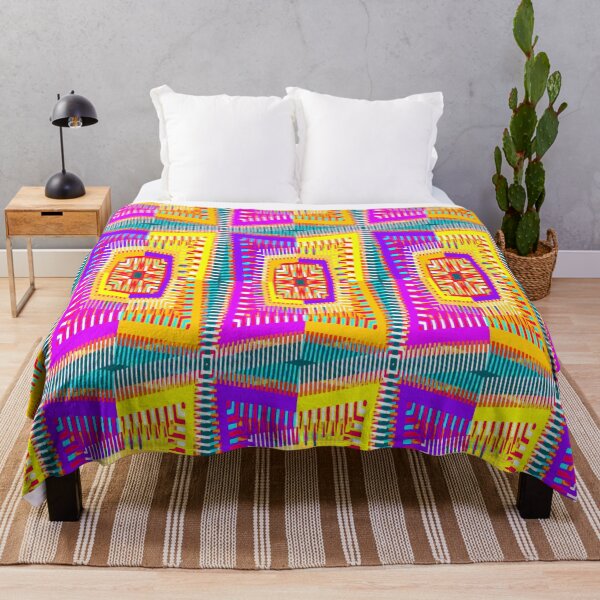 Item preview, Hot Pink and Yellow Intense Patchwork Pattern designed and sold by Sharon Schwalbe.