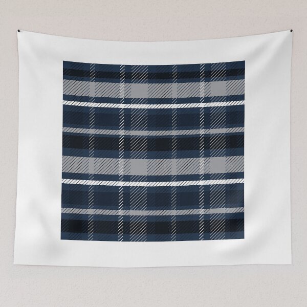 Item preview, Midnight Festivities: Dark Blue Christmas-Themed Plaid Design designed and sold by hjian8219.