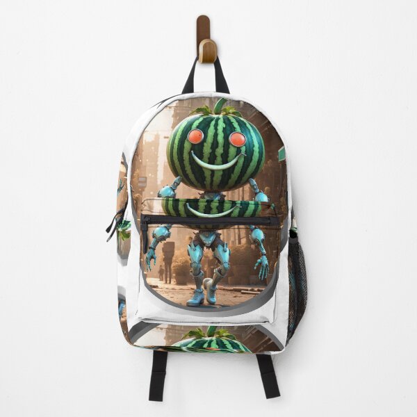 Item preview, Mister watermelon robot humanoid fruit designed and sold by luiddesigns.