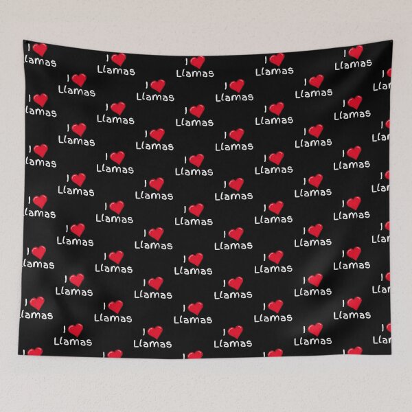 Item preview, I Love Llamas (white writing) designed and sold by Kaylews_Designs.