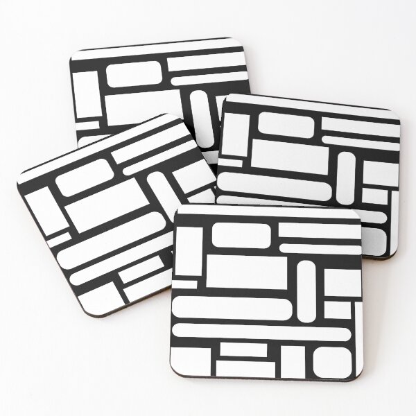 Item preview, white black shapes designed and sold by ricobarinas.