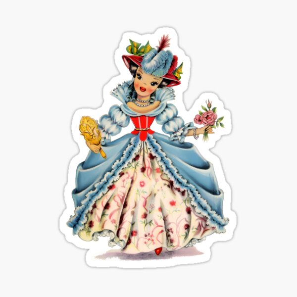 Item preview, Vintage French Paper Doll designed and sold by OddPopnyc.