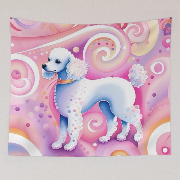 Item preview, Whimsical White Poodle designed and sold by Wags & Tails.