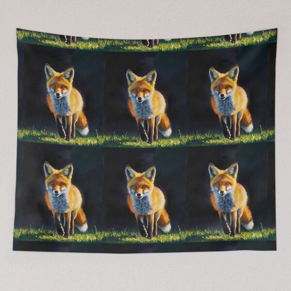 Artikelvorschau, Fuchs-Portrait. Frühlingsfuchs, Blumenfuchs, Vintage-Fuchs, Fuchs-Gemälde, Caravaggio-Stil entworfen und verkauft von FoxVibes.
