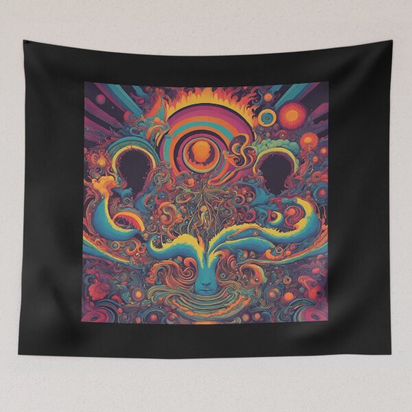 Item preview, PSYCHEDELIC VISUAL ART designed and sold by MetalRockMusic.