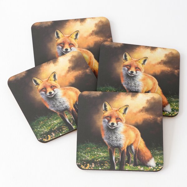 Artikelvorschau, Fuchs-Portrait. Frühlingsfuchs, Blumenfuchs, Vintage-Fuchs, Fuchs-Gemälde, Caravaggio-Stil entworfen und verkauft von FoxVibes.