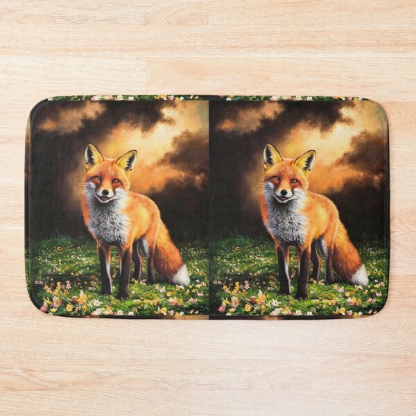 Artikelvorschau, Fuchs-Portrait. Frühlingsfuchs, Blumenfuchs, Vintage-Fuchs, Fuchs-Gemälde, Caravaggio-Stil entworfen und verkauft von FoxVibes.