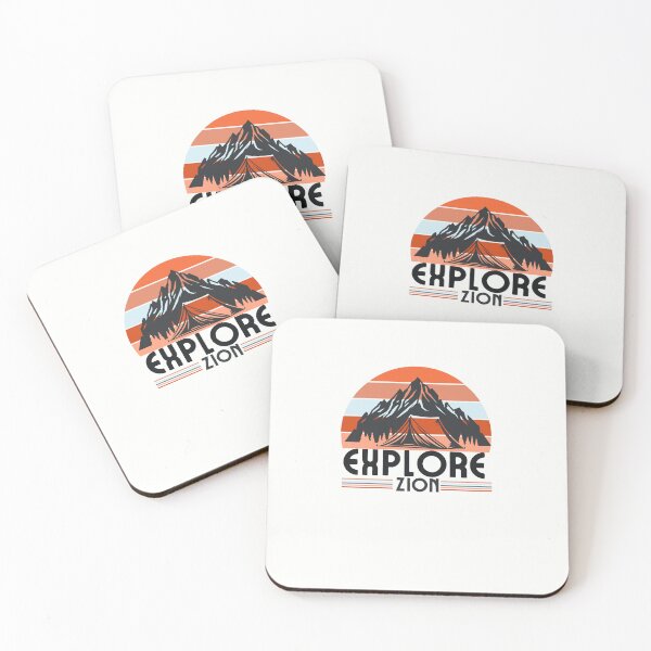 Item preview, Utah Zion National Park Retro Geometrics T-shirt Sticker designed and sold by ThinkNature!.