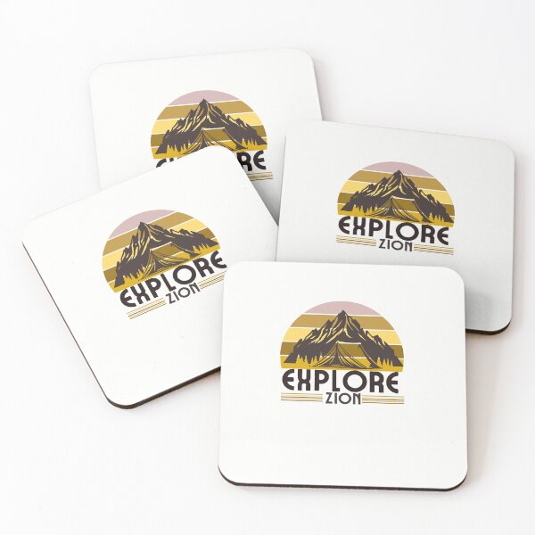 Item preview, Utah Zion National Park Retro Geometrics T-shirt Sticker designed and sold by ThinkNature!.