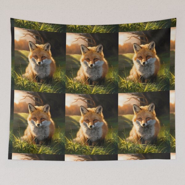 Artikelvorschau, Fuchs-Portrait. Frühlingsfuchs, Blumenfuchs, Vintage-Fuchs, Fuchs-Gemälde, Caravaggio-Stil entworfen und verkauft von FoxVibes.
