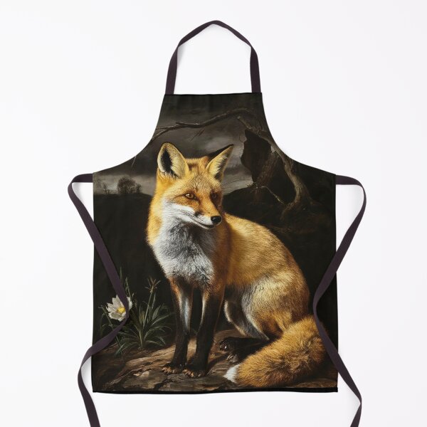 Artikelvorschau, Fuchs-Portrait. Frühlingsfuchs, Blumenfuchs, Vintage-Fuchs, Fuchs-Gemälde, Caravaggio-Stil entworfen und verkauft von FoxVibes.