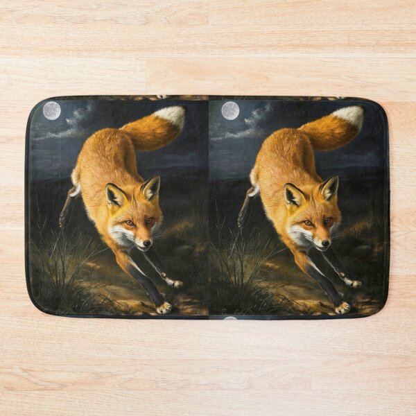 Item preview, Fox Portrait. Spring fox, floral fox, vintage fox, fox painting, Caravaggio style designed and sold by FoxVibes.