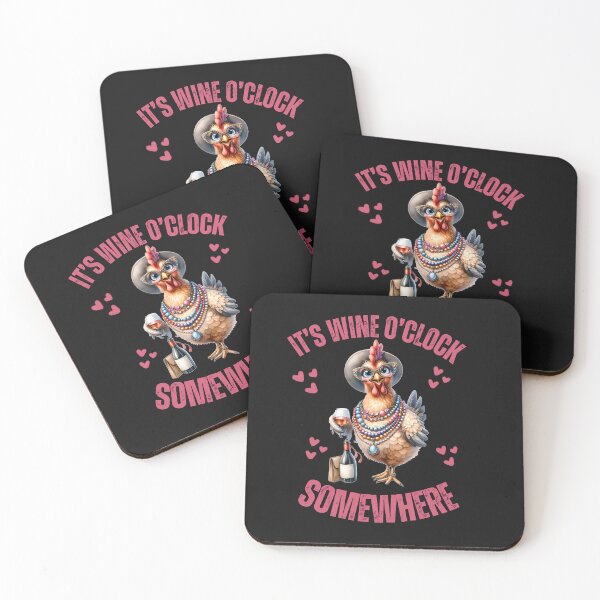 Item preview, Funny Chicken It's Wine O'clock Somewhere designed and sold by AlienOccupation.