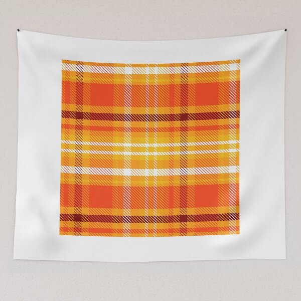 Item preview, Spooky Plaid: Halloween-Colored Plaid Style Pattern Background" designed and sold by hjian8219.