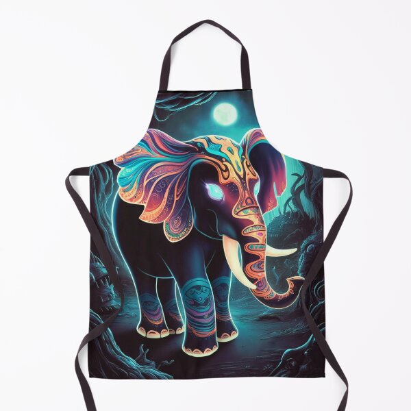 Item preview, Elephant Silhouette. Psychedelic elephant, Fantasy Elephant, colorful elephant designed and sold by ElephantVibes.