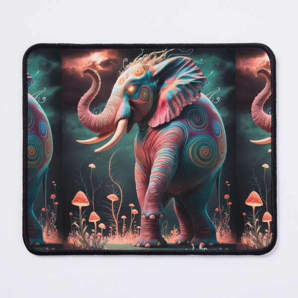 Item preview, Elephant Silhouette. Psychedelic elephant, Fantasy Elephant, colorful elephant designed and sold by ElephantVibes.