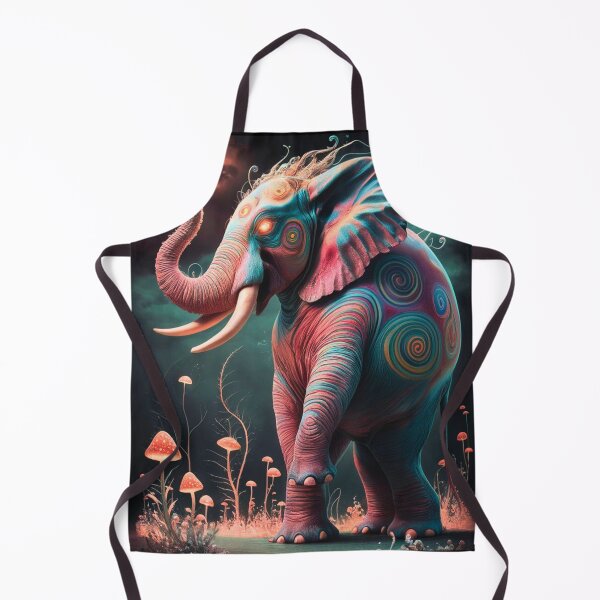 Item preview, Elephant Silhouette. Psychedelic elephant, Fantasy Elephant, colorful elephant designed and sold by ElephantVibes.