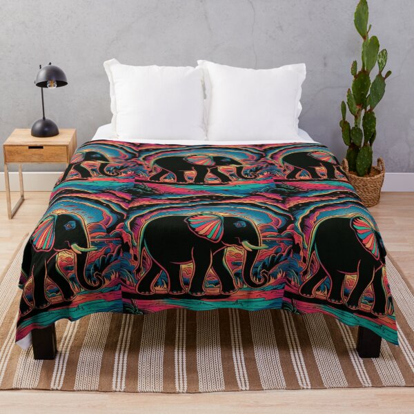 Item preview, Elephant Silhouette. Psychedelic elephant, Fantasy Elephant, colorful elephant designed and sold by ElephantVibes.