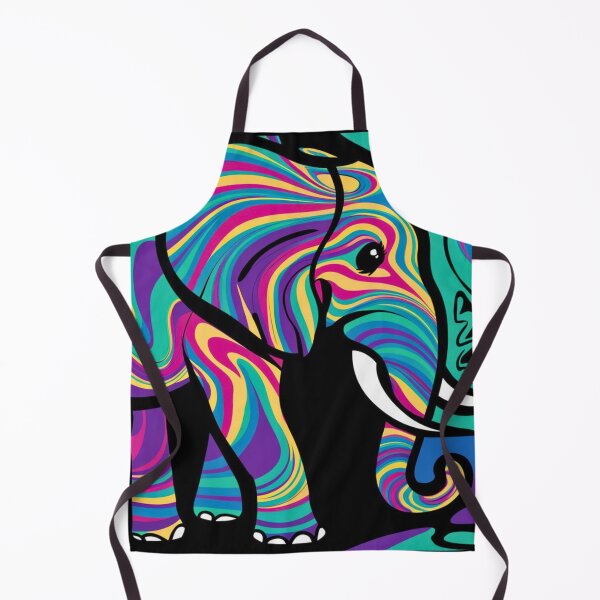 Item preview, Elephant Silhouette. Psychedelic elephant, Fantasy Elephant, colorful elephant designed and sold by ElephantVibes.