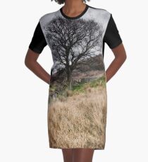 Moody scenery in Central Scotland Graphic T-Shirt Dress
