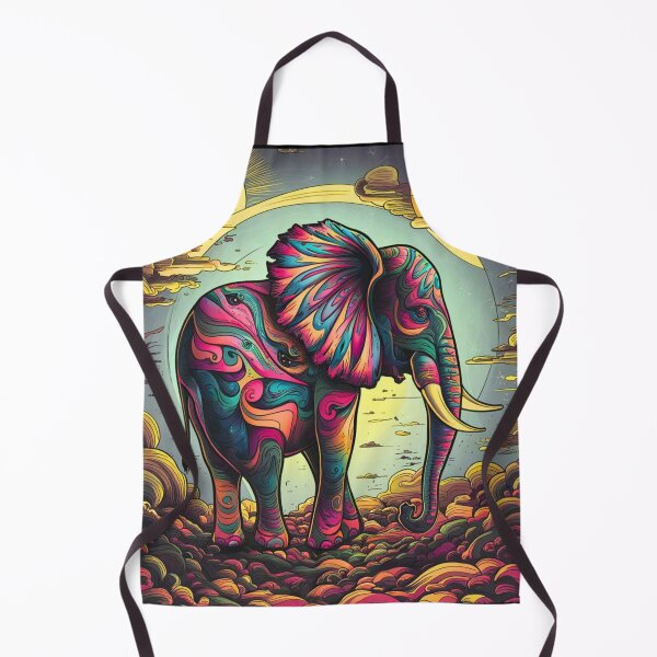 Item preview, Elephant Silhouette. Psychedelic elephant, Fantasy Elephant, colorful elephant designed and sold by ElephantVibes.