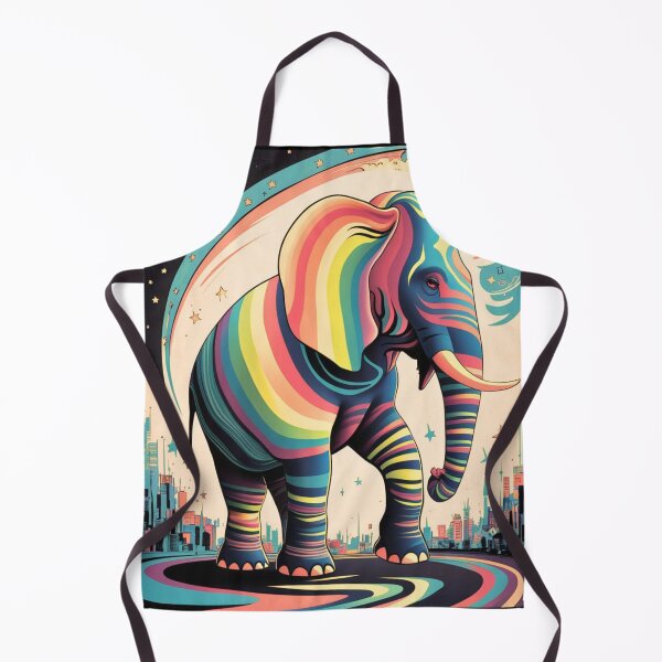 Item preview, Elephant Silhouette. Psychedelic elephant, Fantasy Elephant, colorful elephant designed and sold by ElephantVibes.