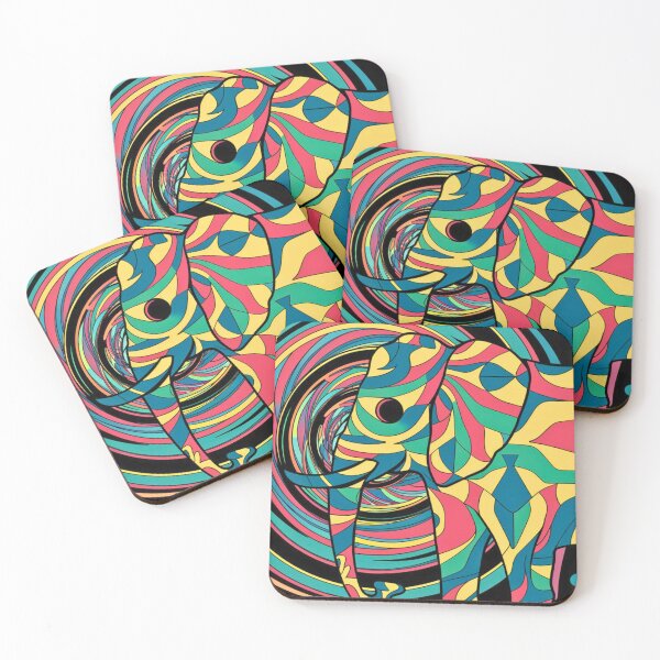 Item preview, Elephant Silhouette. Psychedelic elephant, Fantasy Elephant, colorful elephant designed and sold by ElephantVibes.